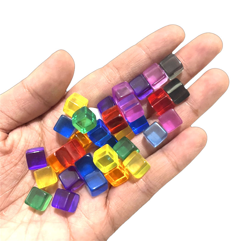 Board Game Vector - 100 unids/set 8mm cubo transparente dados