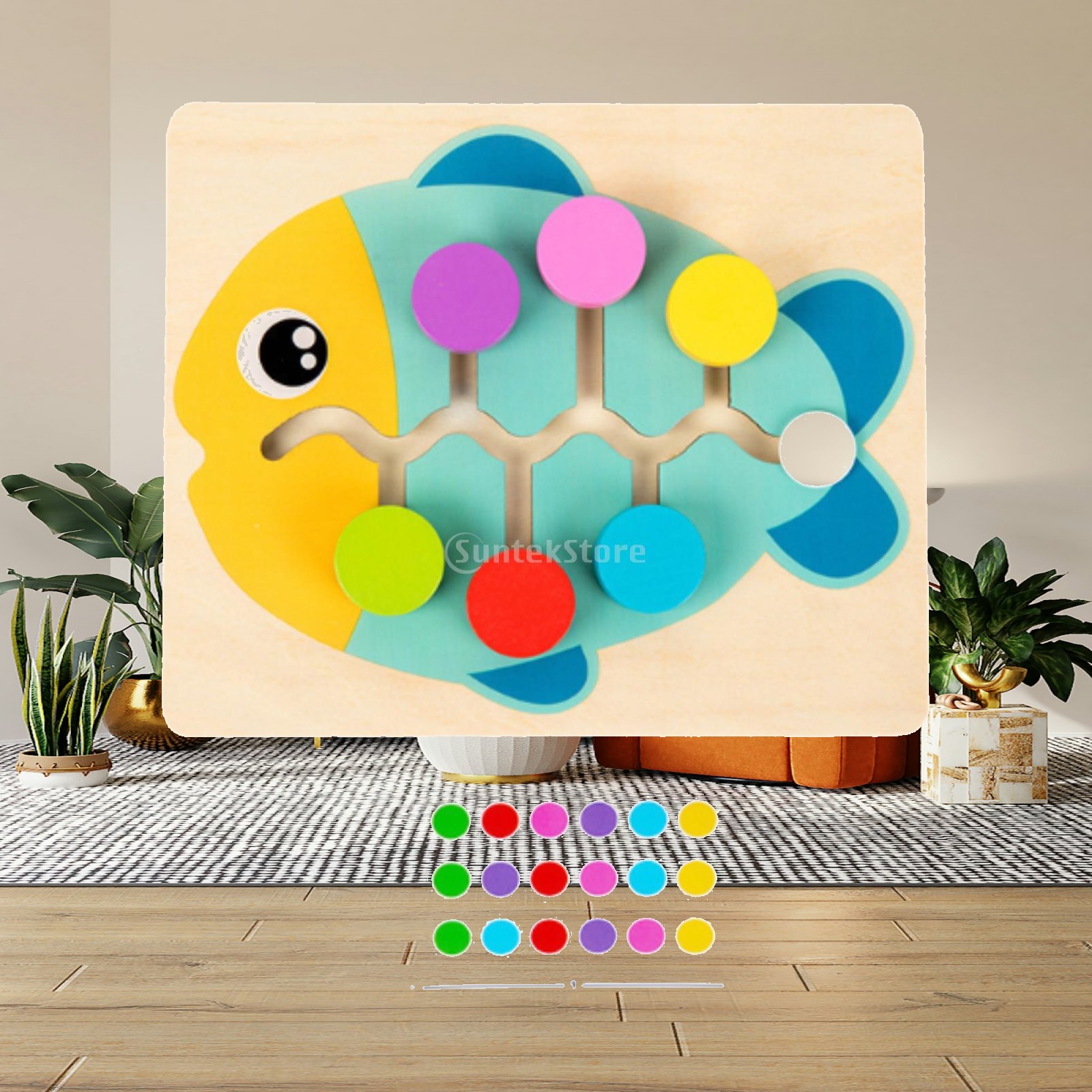 Board Game Strategi - Rompecabezas de Madera con Diseño de