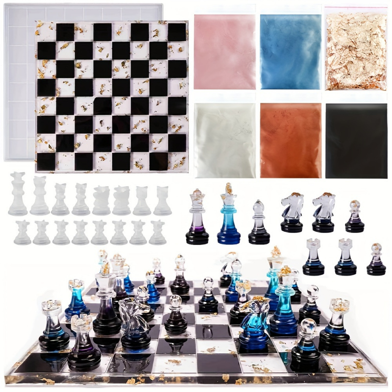 Board Game Diy - Juego de ajedrez de 23 piezas