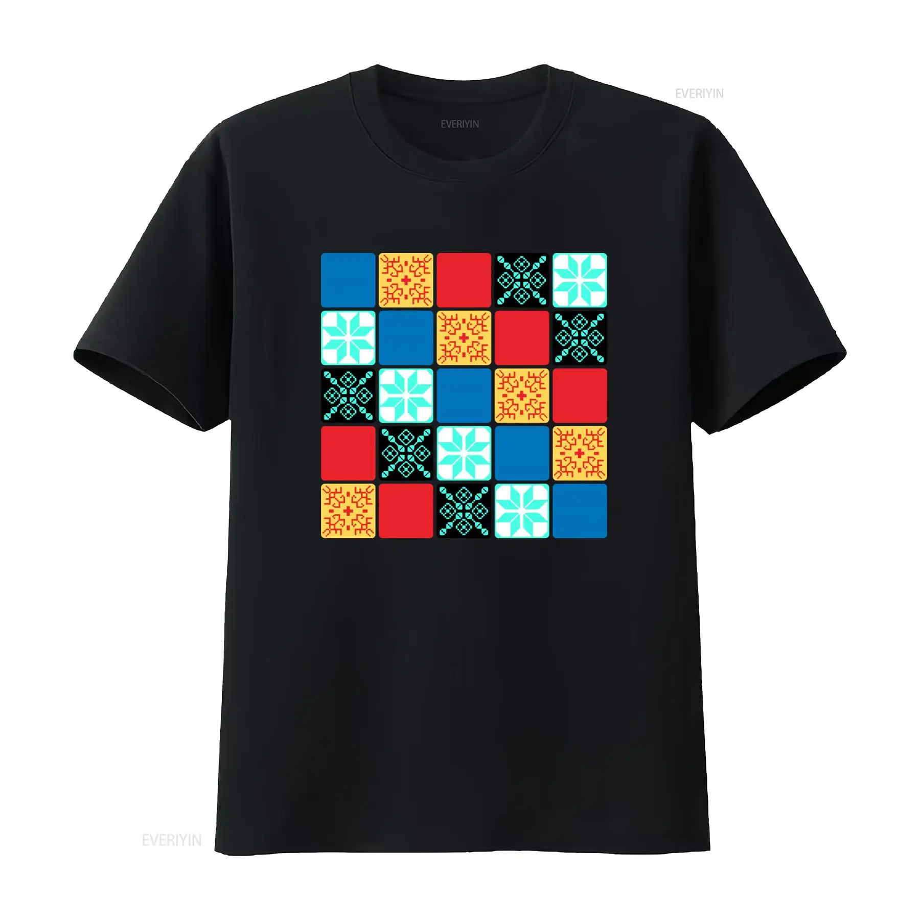 Board Game Quilt - Camiseta Azul inspirada en el patrón