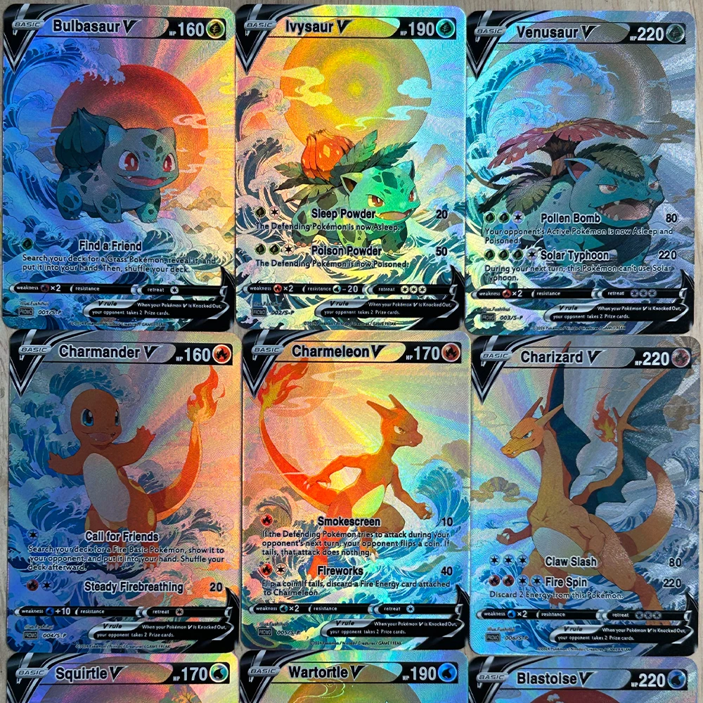 Board Game Diy - 9 unids/set DIY Anime PTCG tarjeta