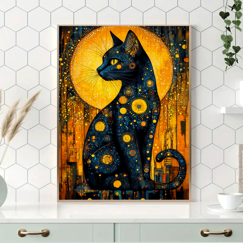Rompecabezas de gato negro y n - Jigsaw Puzzle Adult reseña y precio
