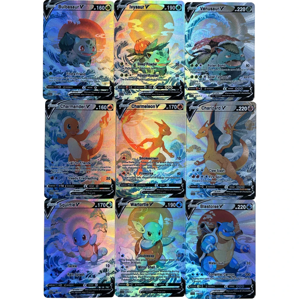 9 unids/set DIY Anime PTCG tar - Board Game Diy reseña y precio