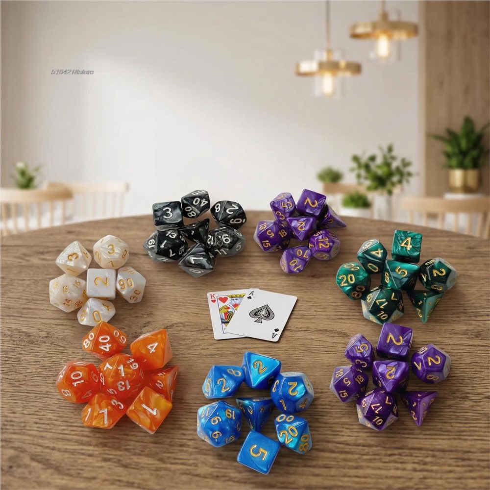 Juego de 7 dados para juegos d - Board Game Vector reseña y precio